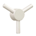 3-Spoke Brushed Aluminum