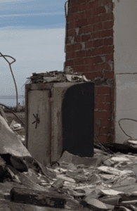 Kevin's American Security FV6042 safe that was found after the fires in Malibu California